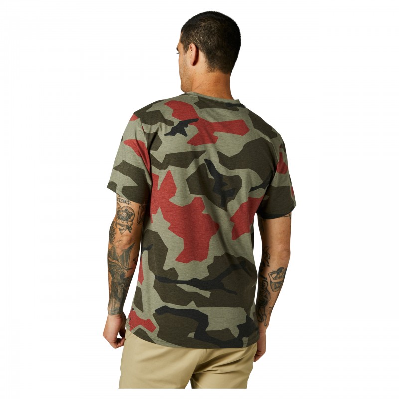 T-SHIRT FOX BNKR TECH GREEN CAMO