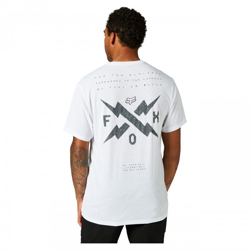 T-SHIRT FOX CALIBRATED TECH OPTICAL WHITE