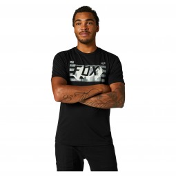 T-SHIRT FOX RWT FLAG TECH BLACK