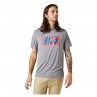 T-SHIRT FOX RWT FLAG TECH HEATHER GRAPHITE