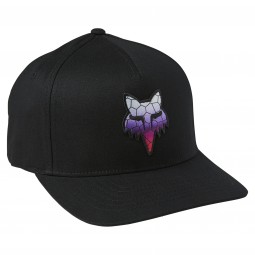 CZAPKA Z DASZKIEM FOX SKARZ FLEXFIT BLACK