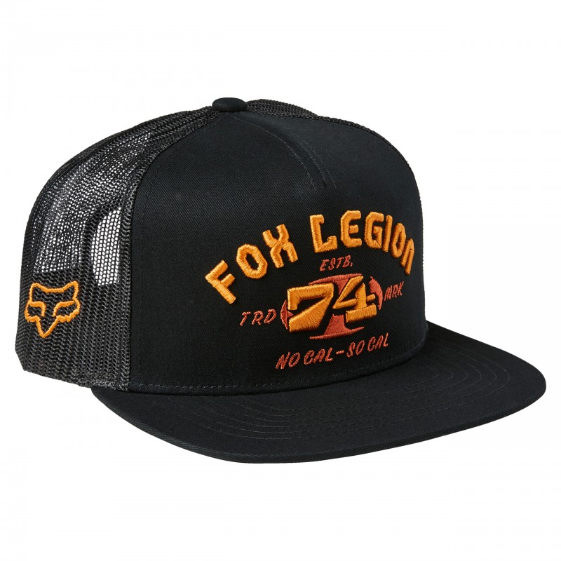 CZAPKA Z DASZKIEM FOX AT BAY SNAPBACK BLACK