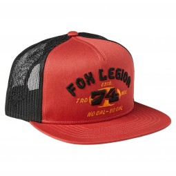 CZAPKA Z DASZKIEM FOX AT BAY SNAPBACK RED CLAY