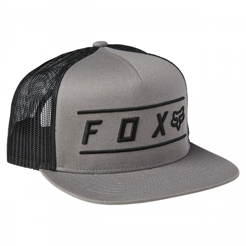 CZAPKA Z DASZKIEM FOX PINNACLE MESH SNAPBACK PEWTER