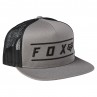 CZAPKA Z DASZKIEM FOX PINNACLE MESH SNAPBACK PEWTER