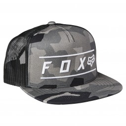 CZAPKA Z DASZKIEM FOX PINNACLE MESH SNAPBACK BLACK CAMO