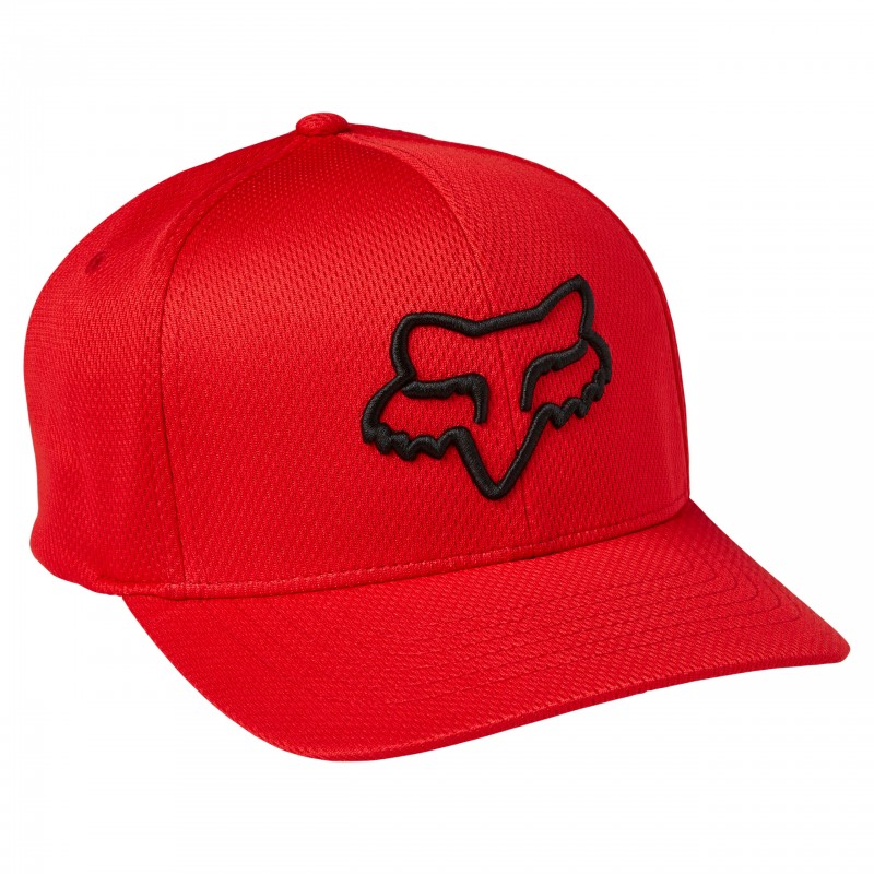 CZAPKA Z DASZKIEM FOX LITHOTYPE FLEXFIT 2.0 FLAME RED