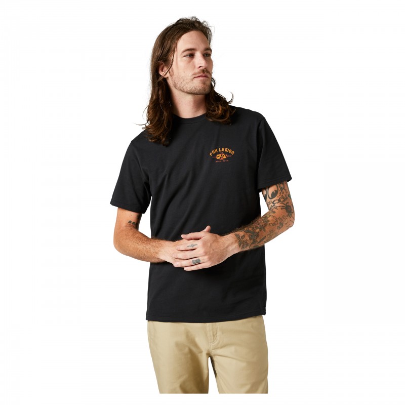 T-SHIRT FOX AT BAY PREMIUM BLACK