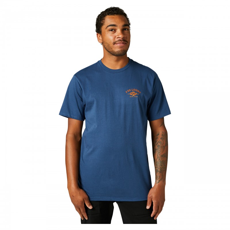 T-SHIRT FOX AT BAY PREMIUM DARK INDIGO