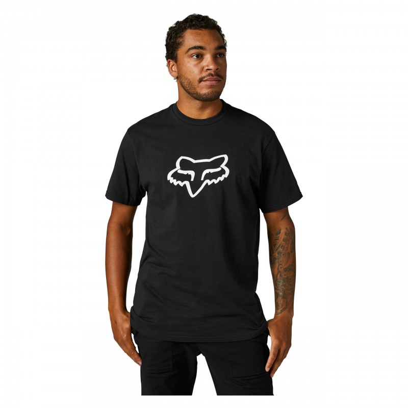 T-SHIRT FOX LEGACY FOX HEAD BLACK/WHITE
