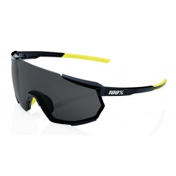 Okulary 100% RACETRAP 3.0 Gloss Black - Smoke Lens (Szkła Czarne Smoke LT 12% + Szkła Przeźroczyste 93%) (NEW 2022)