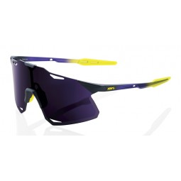 Okulary 100% HYPERCRAFT Matte Metallic Digital Brights - Dark Purple Lens (Szkła Ciemne Fioletowe + Szkła Przeźroczyste) (NEW 20