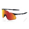 Okulary 100% HYPERCRAFT XS Soft Tack Black - HiPER Red Multilayer Mirror Lens (Szkła Czerwone Lustrzane Wielowarstwowe LT 23% + 