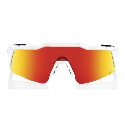 Okulary 100% SPEEDCRAFT SL Soft Tact Off White - HiPER Red Multilayer Mirror Lens (Szkła Czerwone Lustrzane Wielowarstwowe LT 11