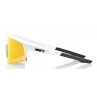 Okulary 100% SPEEDCRAFT SL Soft Tact Off White - HiPER Red Multilayer Mirror Lens (Szkła Czerwone Lustrzane Wielowarstwowe LT 11