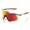 Okulary 100% SPEEDCRAFT Soft Tact Grey Camo - HiPER Red Multilayer Mirror Lens (Szkła Czerwone Lustrzane Wielowarstwowe LT 21% +