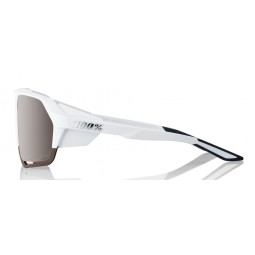 Okulary 100% NORVIK Soft Tact White - HiPER Silver Mirror Lens (Szkła Srebrne Lustrzane + Szkła Przeźroczyste) (NEW 2022)