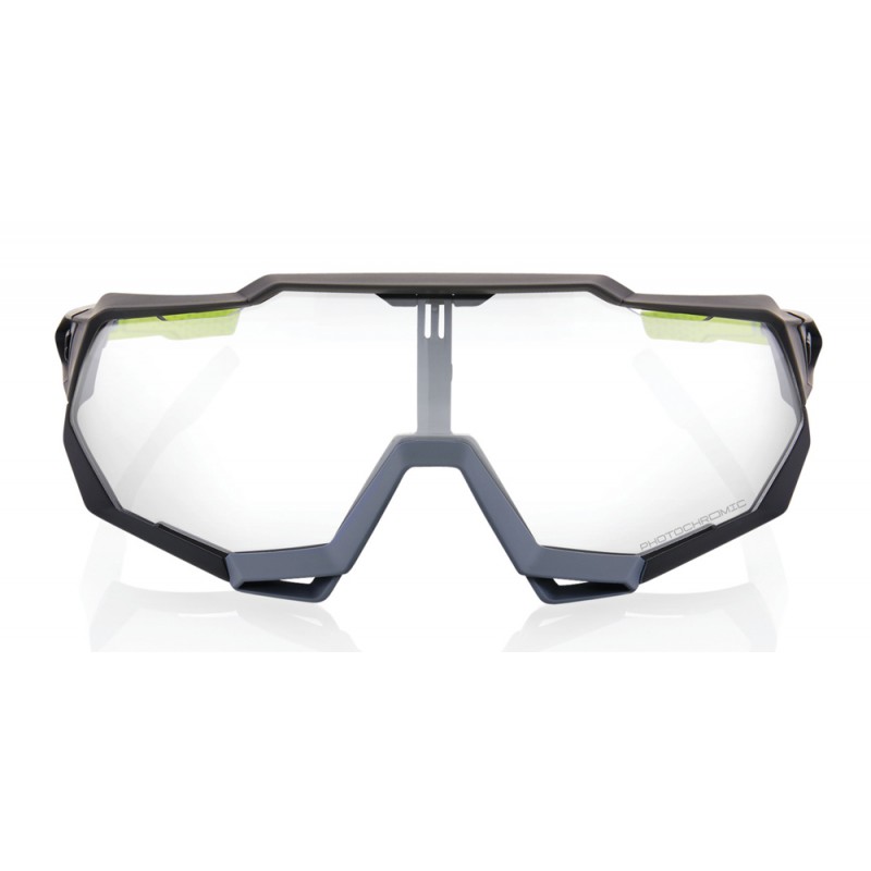 Okulary 100% SPEEDTRAP Soft Tact Cool Grey - Photochromic Lens (Szkła Fotochromatyczne LT 16-76%) (NEW 2022)