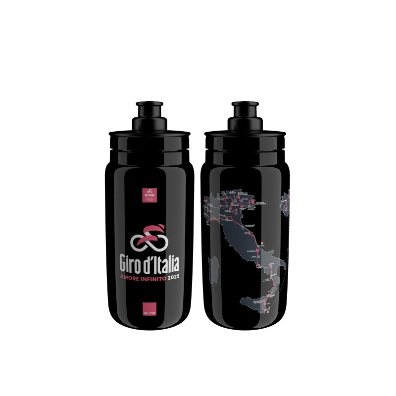 Elite Bidon FLY Teams 2022 Giro d'Italia Black Map 550ml