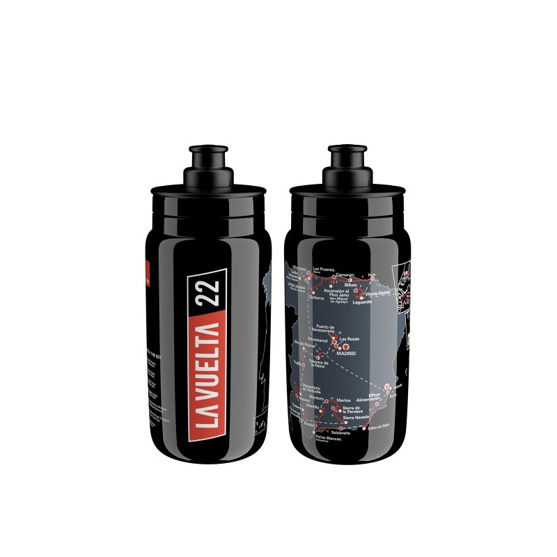 Elite Bidon FLY Teams 2022 Vuelta Black Map 550ml