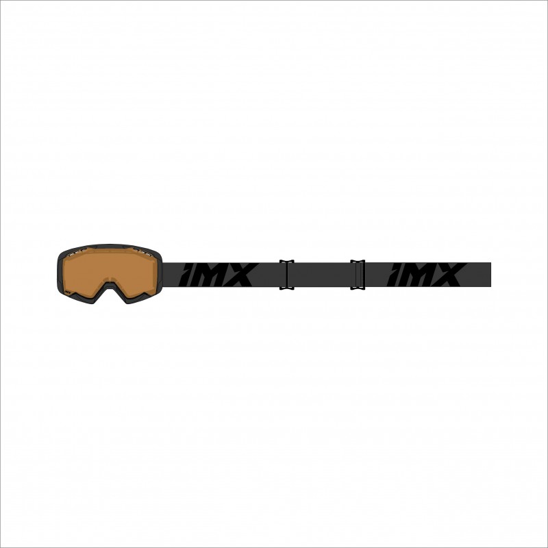 GOGLE IMX ENDURANCE SNOW BLACK MATT/BLACK - SZYBA PODWÓJNA CLEAR + BROWN (1 SZYBA W ZESTAWIE)