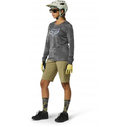 KOSZULKA ROWEROWA Z DŁUGIM RĘKAWEM FOX LADY RANGER TRU DRI GREY
