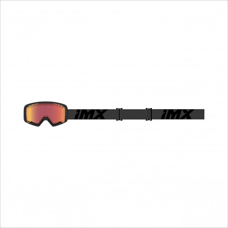 GOGLE IMX ENDURANCE SNOW BLACK MATT/BLACK - SZYBA PODWÓJNA GOLD IRRIDIUM + BROWN(1 SZYBA W ZEST.)