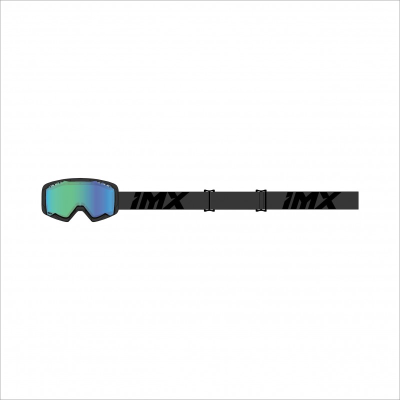 GOGLE IMX ENDURANCE SNOW BLACK MATT/BLACK - SZYBA PODWÓJNA GREEN IRRIDIUM + BROWN (1 SZYBA W ZEST.)