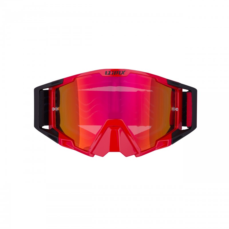 GOGLE IMX SAND RED/BLACK MATT - SZYBA RED IRIDIUM + CLEAR (2 SZYBY W ZESTAWIE)