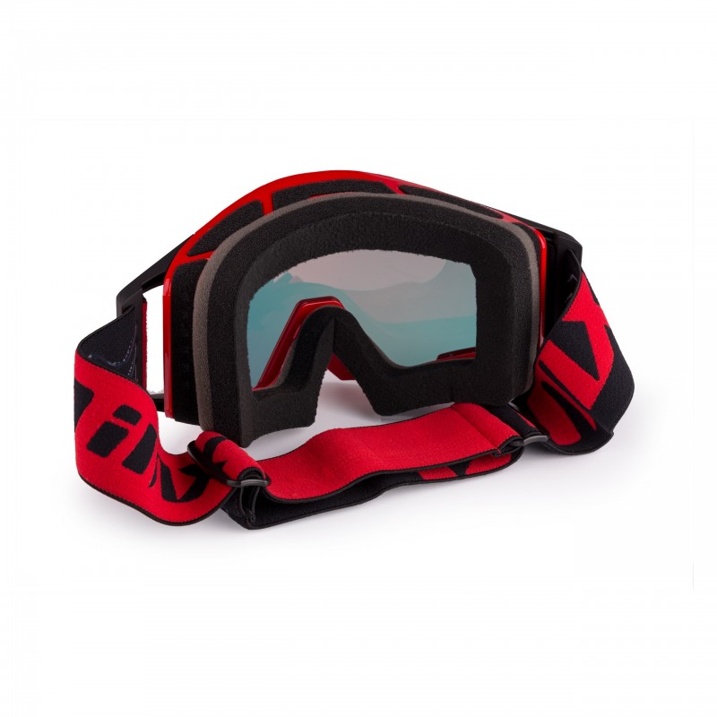 GOGLE IMX SAND RED/BLACK MATT - SZYBA RED IRIDIUM + CLEAR (2 SZYBY W ZESTAWIE)