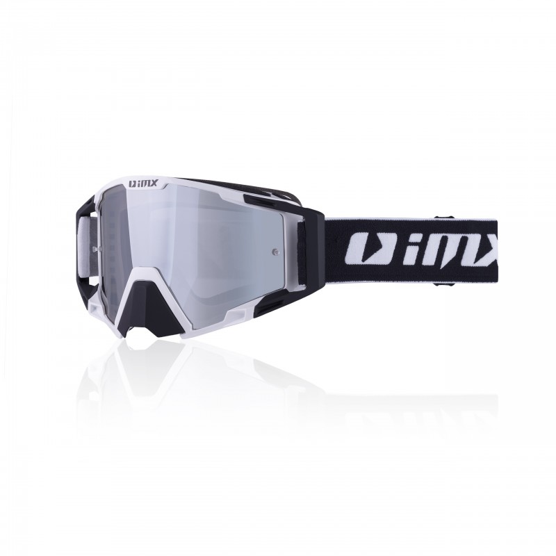 GOGLE IMX SAND WHITE/BLACK MATT - SZYBA SILVER IRIDIUM + CLEAR (2 SZYBY W ZESTAWIE)
