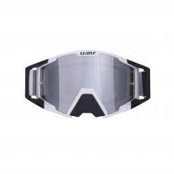GOGLE IMX SAND WHITE/BLACK MATT - SZYBA SILVER IRIDIUM + CLEAR (2 SZYBY W ZESTAWIE)