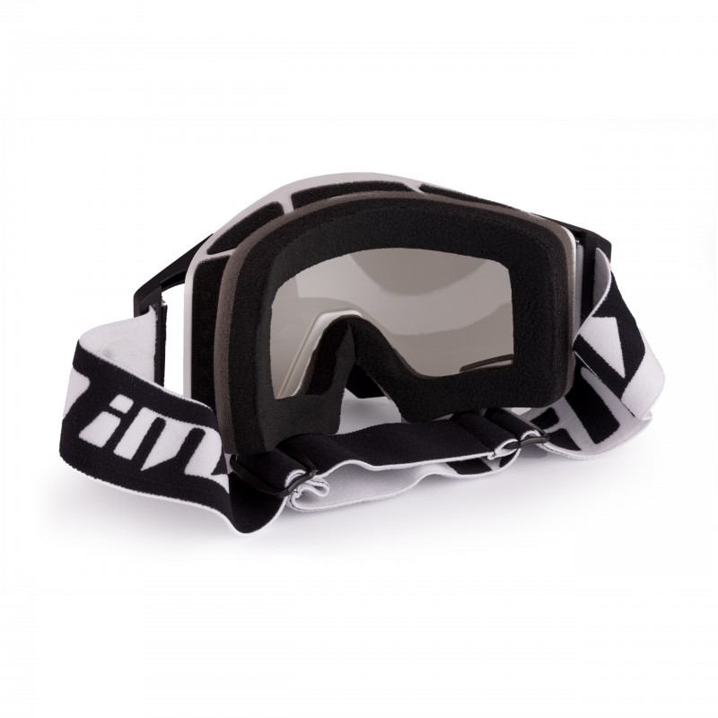 GOGLE IMX SAND WHITE/BLACK MATT - SZYBA SILVER IRIDIUM + CLEAR (2 SZYBY W ZESTAWIE)