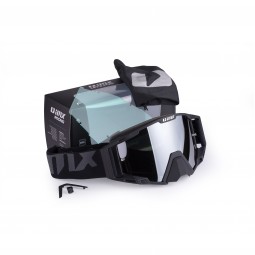 GOGLE IMX SAND BLACK MATT - SZYBA SILVER IRIDIUM + CLEAR (2 SZYBY W ZESTAWIE)