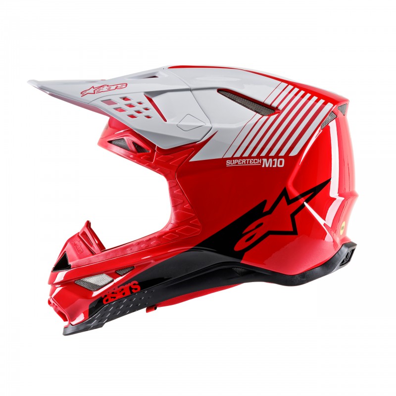 KASK ALPINESTARS SUPERTECH S-M10 DYNO RED/WHITE GLOSSY