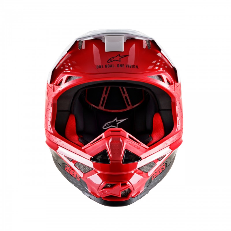 KASK ALPINESTARS SUPERTECH S-M10 DYNO RED/WHITE GLOSSY