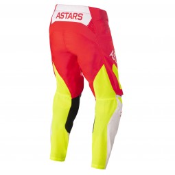 SPODNIE ALPINESTARS TECHSTAR FACTORY FLUO RED/WHITE/FLUO YELLOW