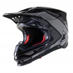 KASK ALPINESTARS SUPERTECH S-M10 CARBON BLACK/GREY GLOSSY