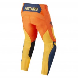 SPODNIE ALPINESTARS RACER FACTORY JUNIOR ORANGE/DARK BLUE/WARM YELLOW