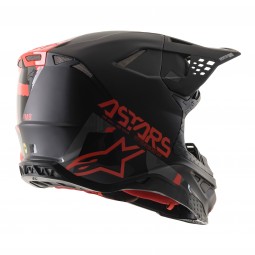 KASK ALPINESTARS SUPERTECH S-M8 ECHO BLACK/GREY/FLUO RED M&G