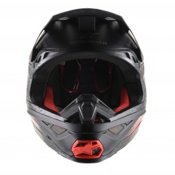 KASK ALPINESTARS SUPERTECH S-M8 ECHO BLACK/GREY/FLUO RED M&G