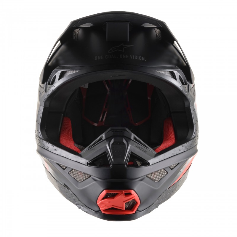 KASK ALPINESTARS SUPERTECH S-M8 ECHO BLACK/GREY/FLUO RED M&G