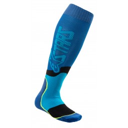 SKARPETY ALPINESTARS MX PLUS-2 BLUE CYAN