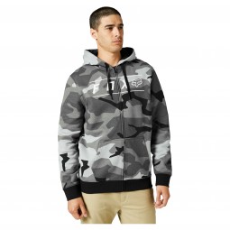 BLUZA Z KAPTUREM NA ZAMEK FOX PINNACLE BLACK CAMO