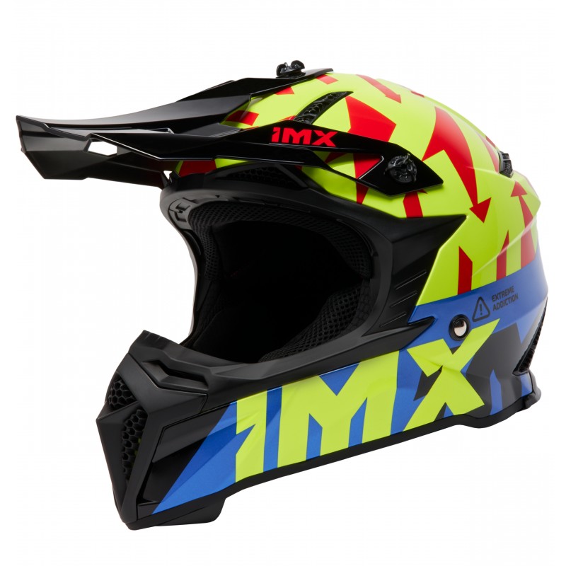 KASK IMX FMX-02 BLACK/FLUO YELLOW/BLUE/FLUO RED GLOSS GRAPHIC