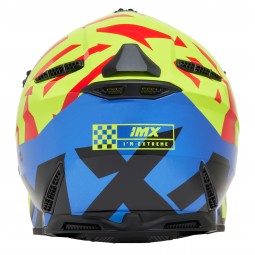 KASK IMX FMX-02 BLACK/FLUO YELLOW/BLUE/FLUO RED GLOSS GRAPHIC