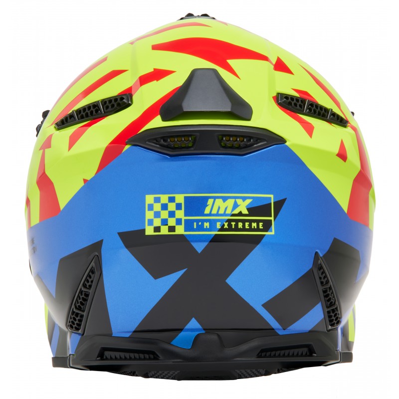 KASK IMX FMX-02 BLACK/FLUO YELLOW/BLUE/FLUO RED GLOSS GRAPHIC