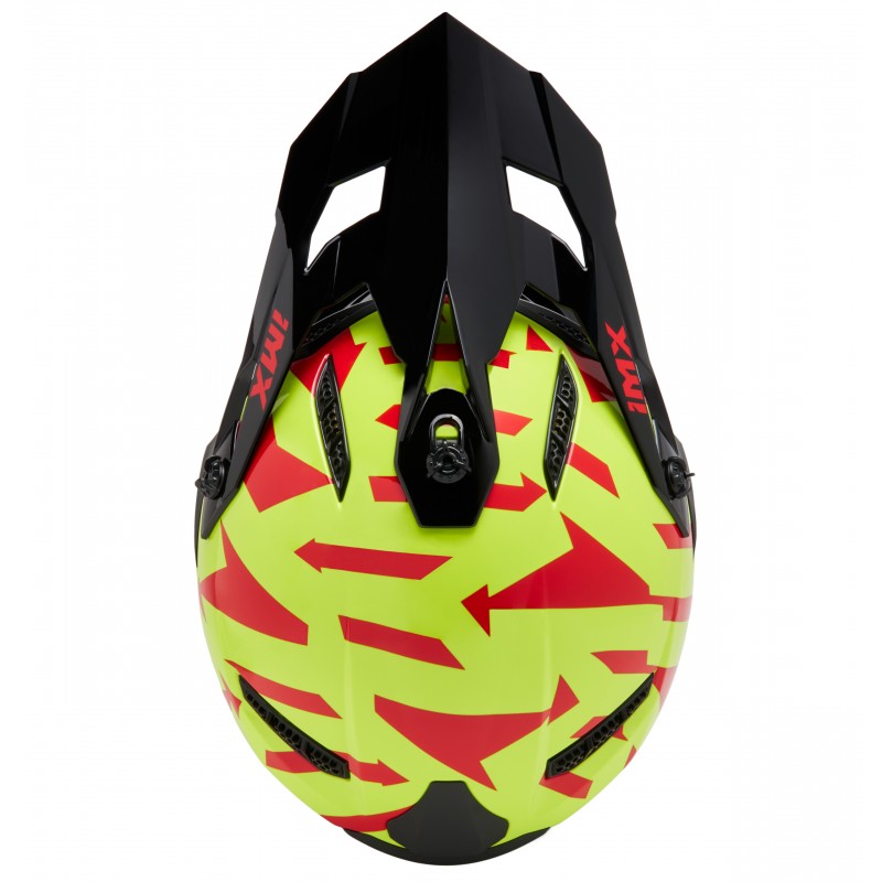KASK IMX FMX-02 BLACK/FLUO YELLOW/BLUE/FLUO RED GLOSS GRAPHIC