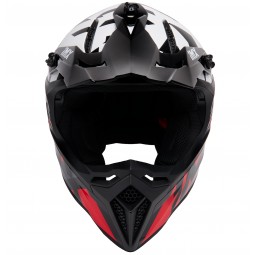 KASK IMX FMX-02 BLACK/WHITE/FLO RED/GREY GLOSS GRAPHIC