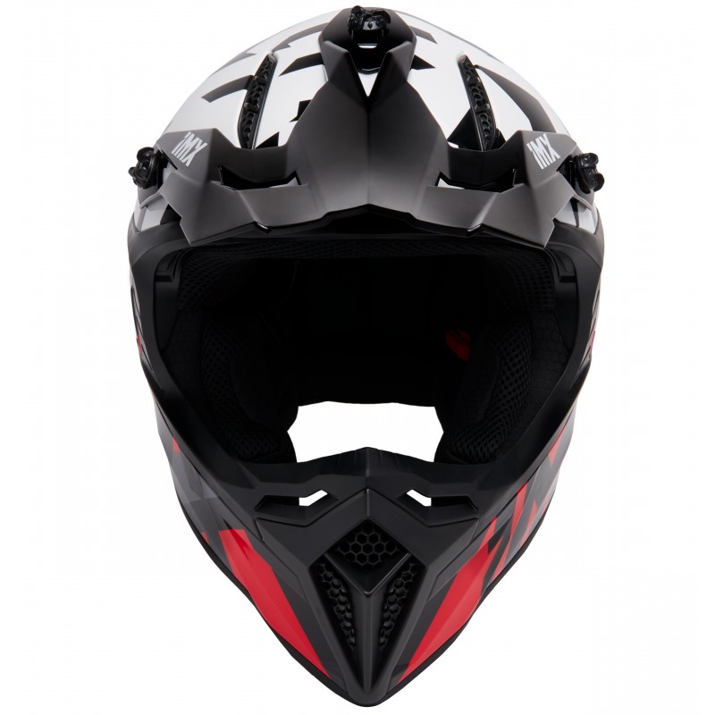 KASK IMX FMX-02 BLACK/WHITE/FLO RED/GREY GLOSS GRAPHIC